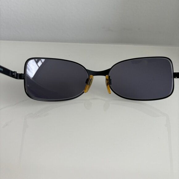 Chanel Unisex Vintage Matte Black Sunglasses - Picture 8 of 12